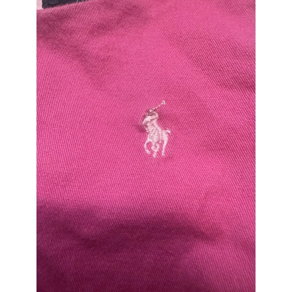 Girls Ralph Lauren Pink Sleeveless Ruffle Hem Dress 9M Baby Pony Logo